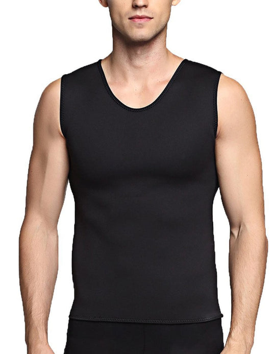 Big Seamless Men Neoprene Black Shaping Vest Burner