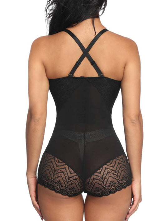 Wholesale Womens Tummy Control Body Shaper Lace Bodysuit