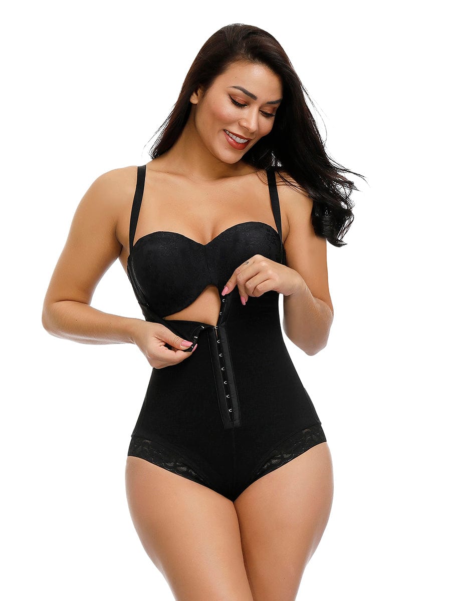 Wholesale Body-Hugging High Waist Hook Front Plus Size Bodysuit Shape Medium Control Shapewear