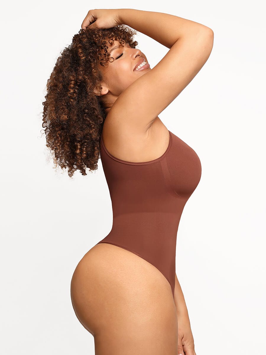 Wholesale Seamless Outer Crew Thong Bodysuit