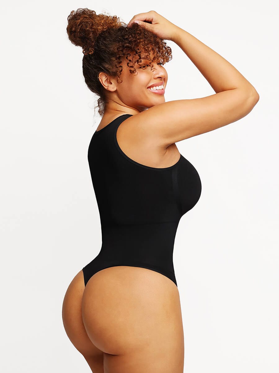 Wholesale Seamless Outer Crew Thong Bodysuit
