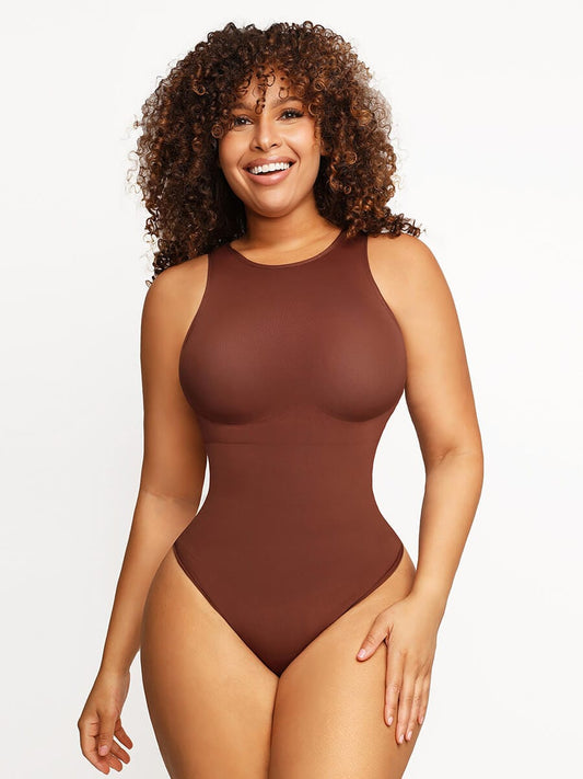 Wholesale Seamless Outer Crew Thong Bodysuit