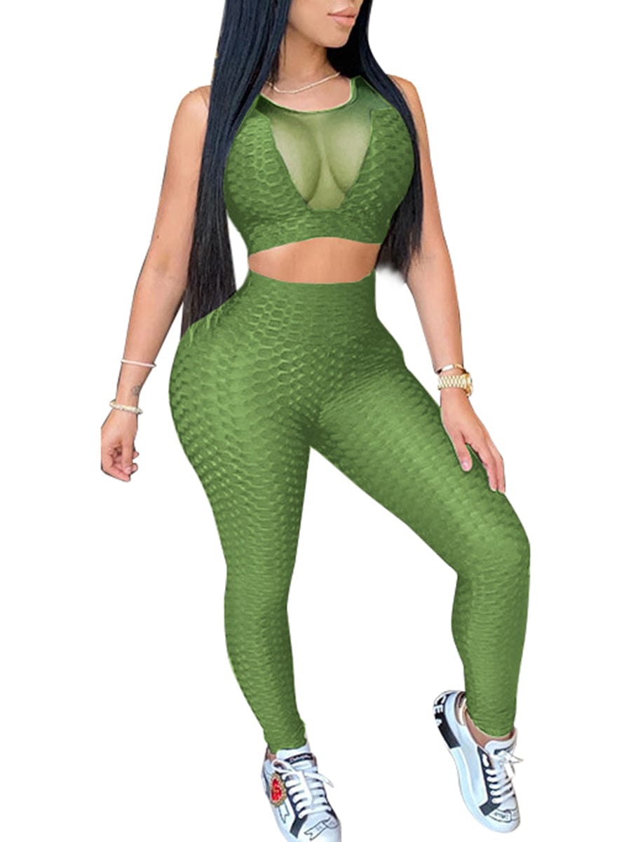 Wholesale Ultra Sexy Women'S Sports Bra And High Waist Leggings 2 Piece Workout Set Yoga Gym Clothing