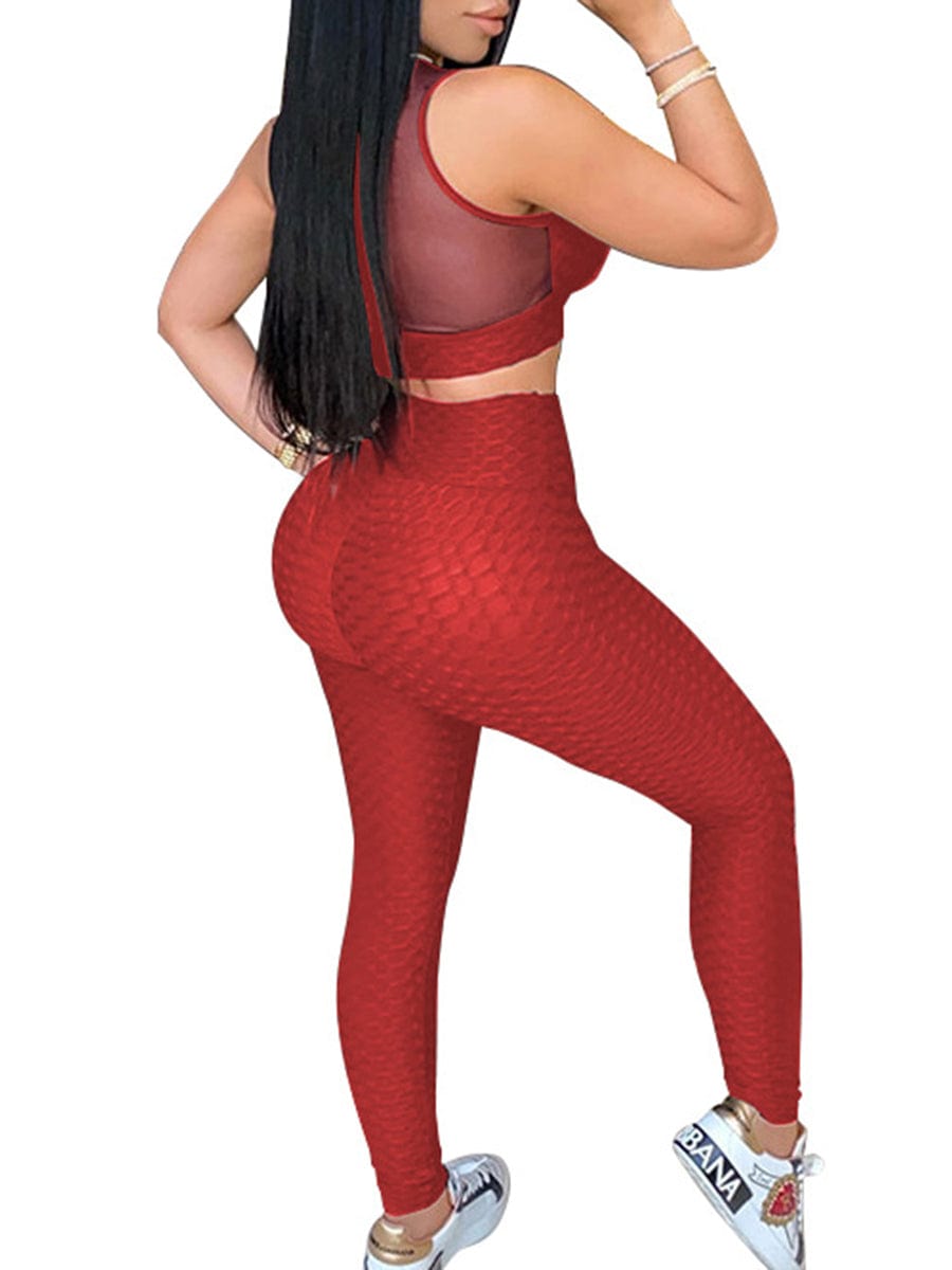 Wholesale Ultra Sexy Women'S Sports Bra And High Waist Leggings 2 Piece Workout Set Yoga Gym Clothing