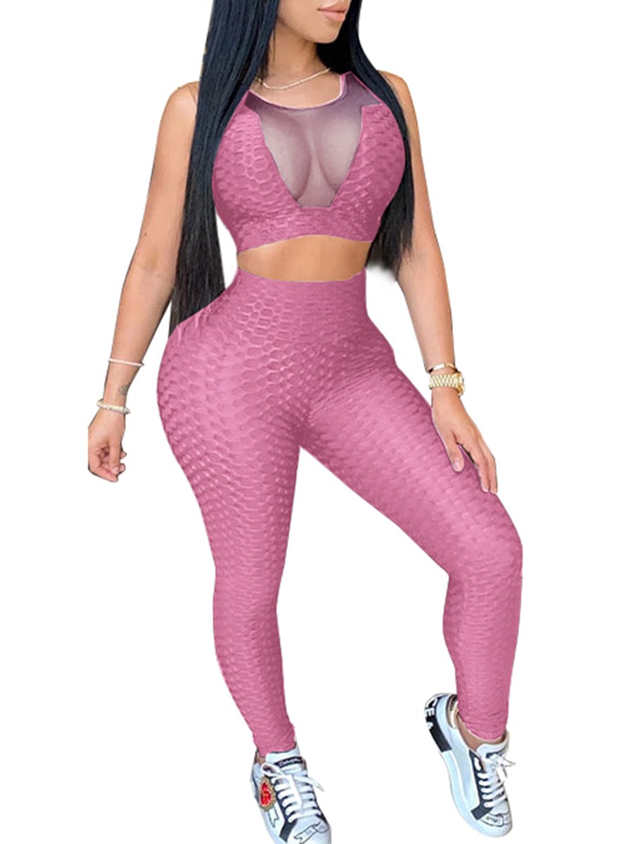 Wholesale Ultra Sexy Women'S Sports Bra And High Waist Leggings 2 Piece Workout Set Yoga Gym Clothing