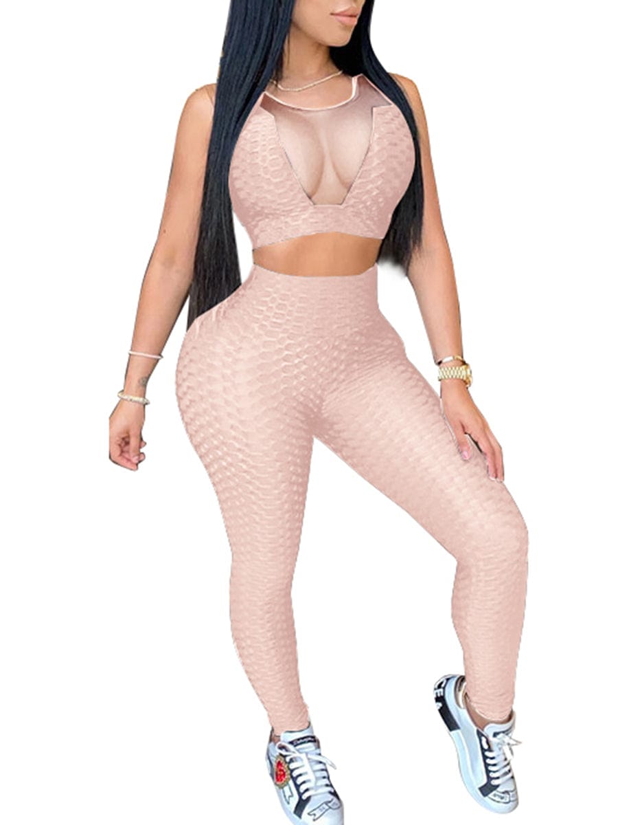 Wholesale Ultra Sexy Women'S Sports Bra And High Waist Leggings 2 Piece Workout Set Yoga Gym Clothing