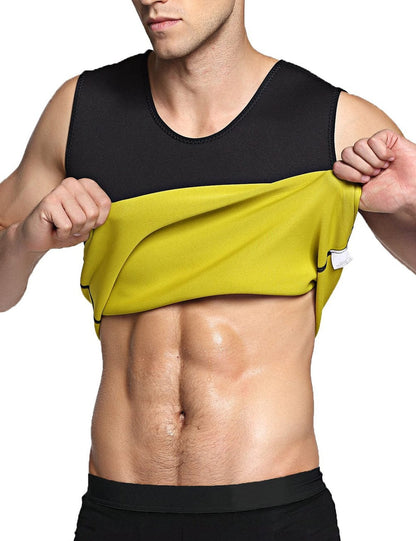 Big Seamless Men Neoprene Black Shaping Vest Burner