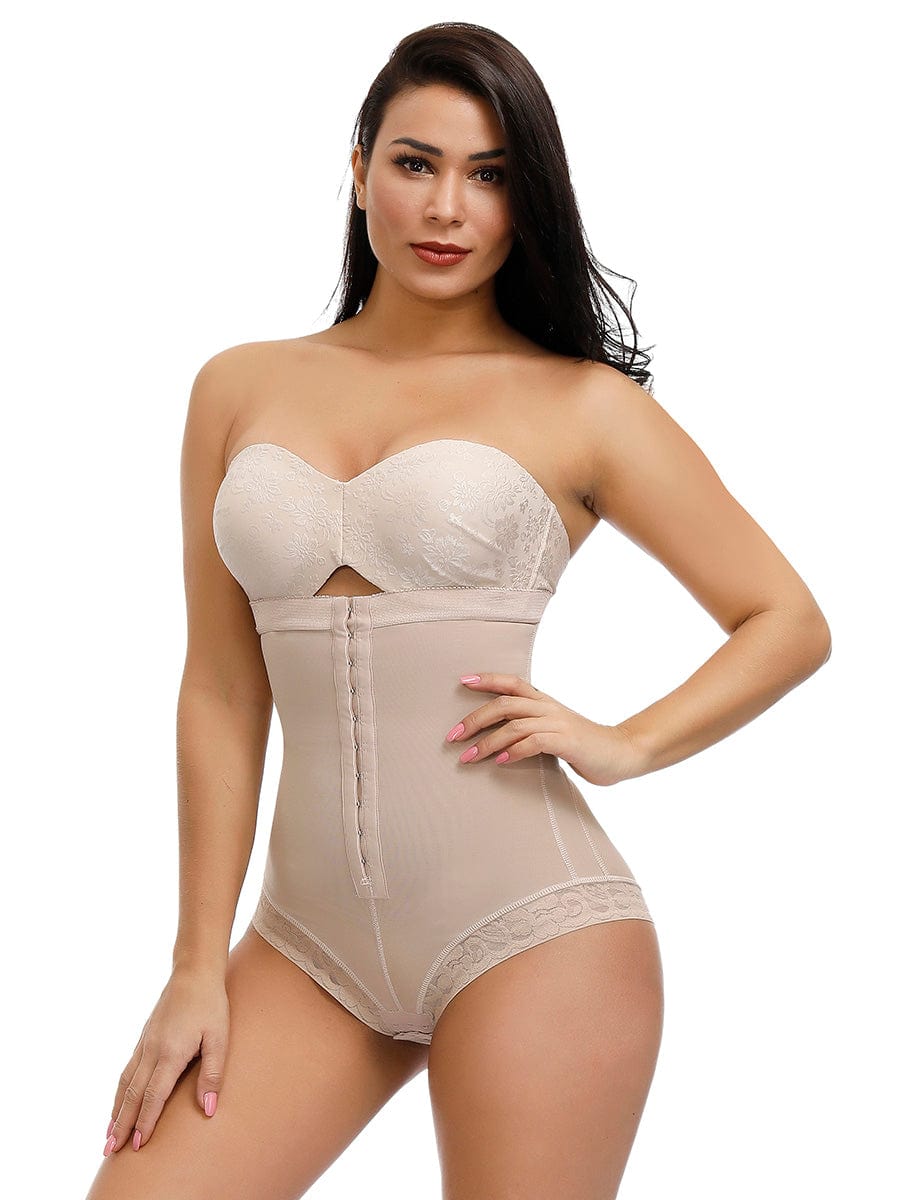 Wholesale Body-Hugging High Waist Hook Front Plus Size Bodysuit Shape Medium Control Shapewear