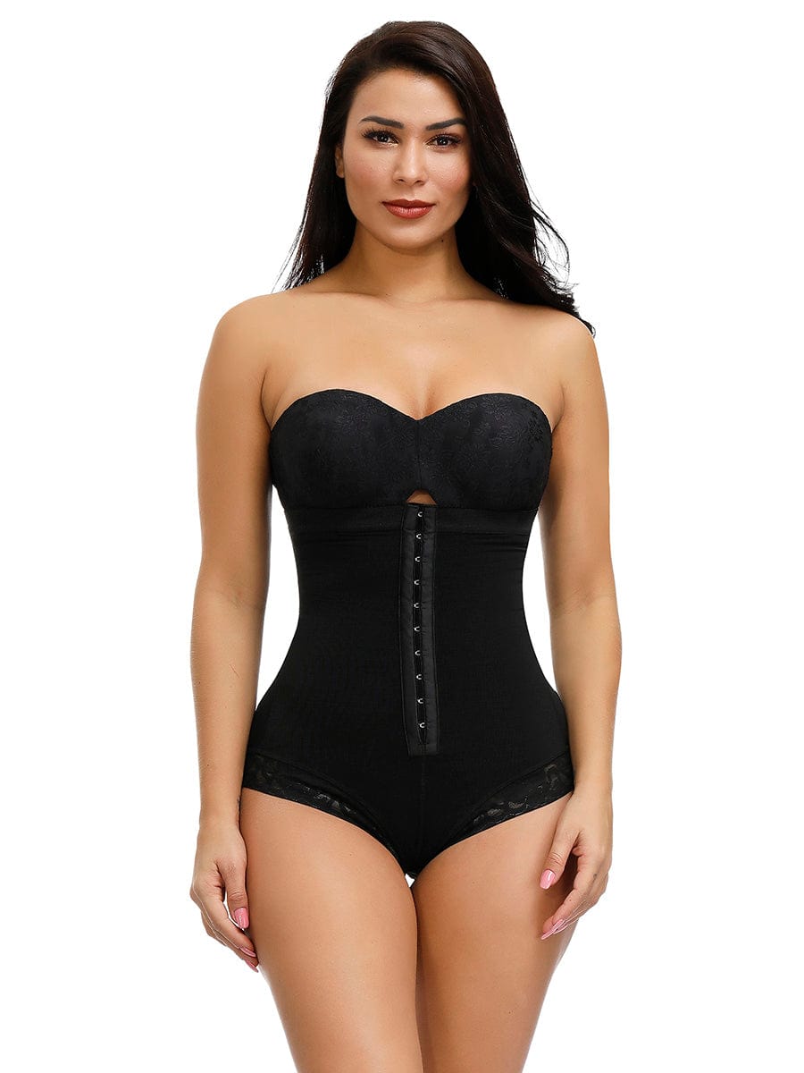 Wholesale Body-Hugging High Waist Hook Front Plus Size Bodysuit Shape Medium Control Shapewear