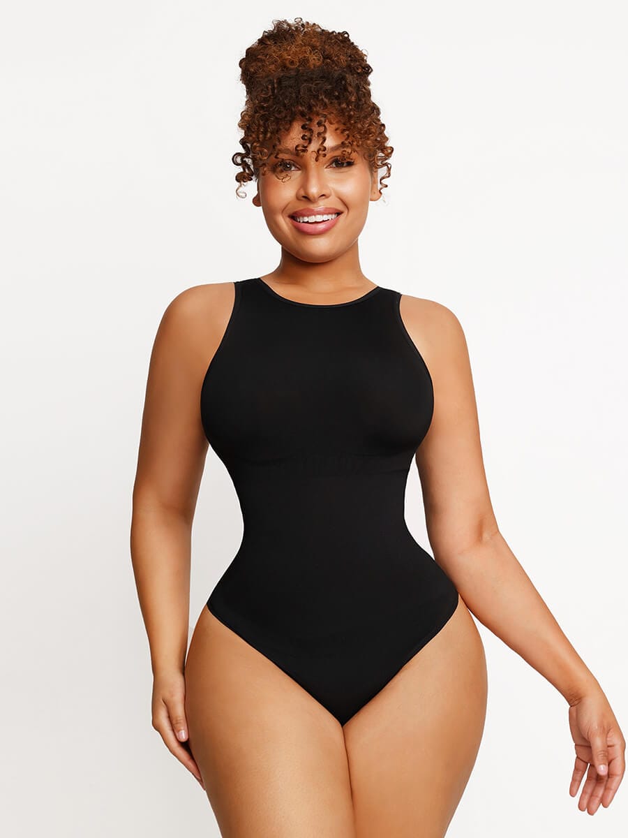 Wholesale Seamless Outer Crew Thong Bodysuit