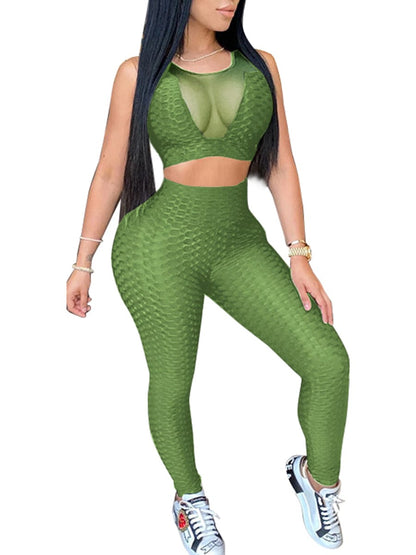 Wholesale Ultra Sexy Women'S Sports Bra And High Waist Leggings 2 Piece Workout Set Yoga Gym Clothing