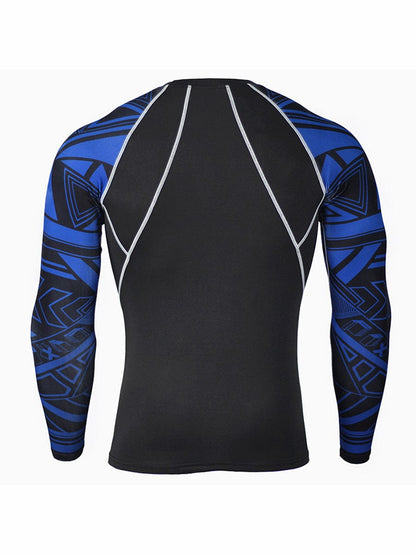 Stretched Wolf Head Print Sports Top Plus Size Stretchy Fabric